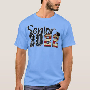 Senior 2022,Abschluss Class of 2022,American Flag T-Shirt