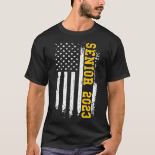 Senior 2023 American Flag USA Abschluss Class of T-Shirt