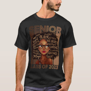 Senior 2023 Class BLM Afro Melanin African Pride A T-Shirt