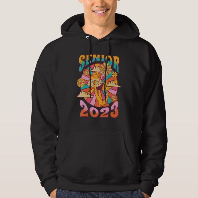 Senior 2023 floral vintage hoodie (Vorderseite)