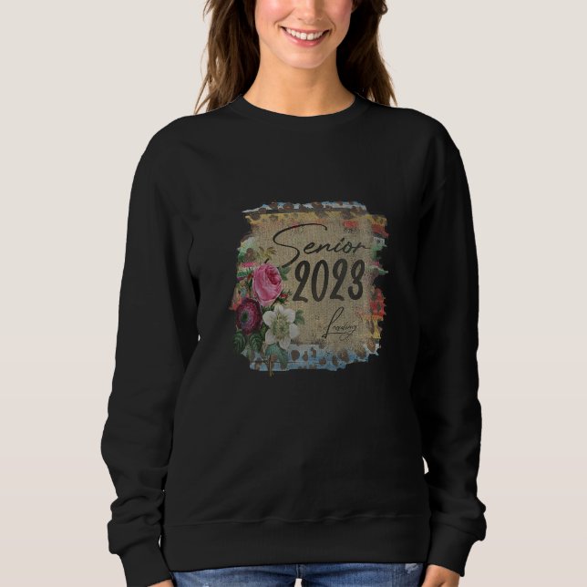Senior 2023 Graduation Last First Day Tie Dye Leop Sweatshirt (Vorderseite)