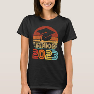Senior 2023 Retro Vintage Letzter Erster Schultag  T-Shirt