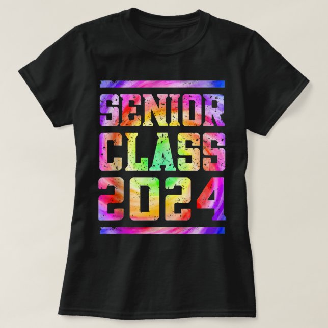 Senior 2024 Abschluss Class of 2024 Senior Krawatt T-Shirt (Design vorne)