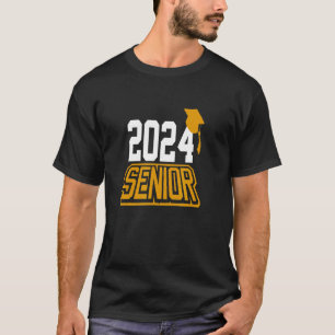 Senior 2024 Abschluss School Spirit T-Shirt