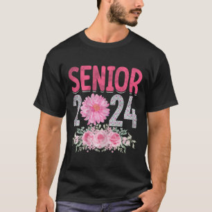 Senior 2024 Blume Abschluss Class of 2024 Women T-Shirt