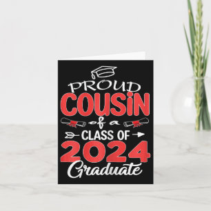 Senior 2024 Proud-Cousin eines Cl von 2024 Graduat Karte