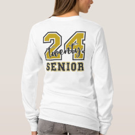 Senior 2024, Senior Gift Abschluss Back and Front T-Shirt
