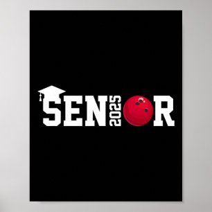 Senior 2025 Bowling Player CL of 2025 Abschluss s Poster
