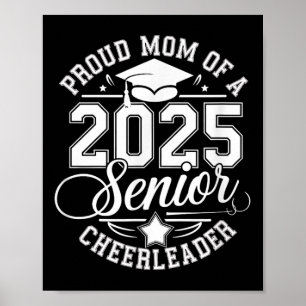 Senior 2025 Cheer Team Mama High School Abschluss Poster