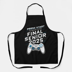 Senior 2025 Class of 2025 Gamer Video Games Schürze