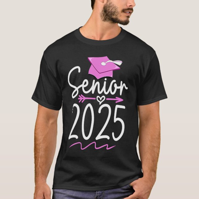Senior 2025 Class of 2025 High School Abschluss G T-Shirt (Vorderseite)