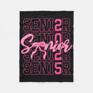 Senior 2025 Coquette Rosa Schleife Cl Von 2025 Zur Fleecedecke
