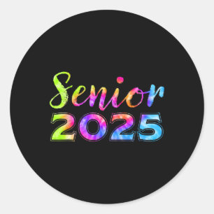 Senior 2025 Letzter Tag CK to School Abschluss Runder Aufkleber