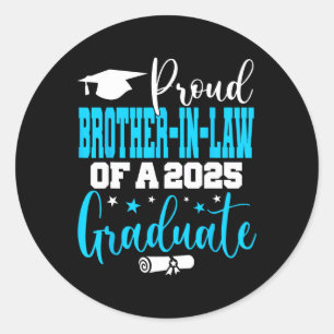 Senior 2025 Proud Brother-in-Schwieger einer Cl vo Runder Aufkleber