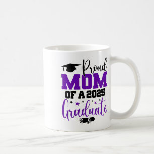 Senior 2025 Proud-Mama einer Cl von 2025 Graduate Kaffeetasse