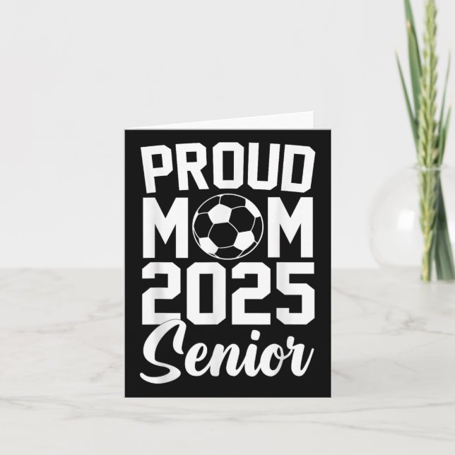 Senior 2025 Soccer Mama High School Abschluss Outf Karte (Vorderseite)