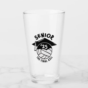 Senior 2025 Volleyball-Abschluss Glas