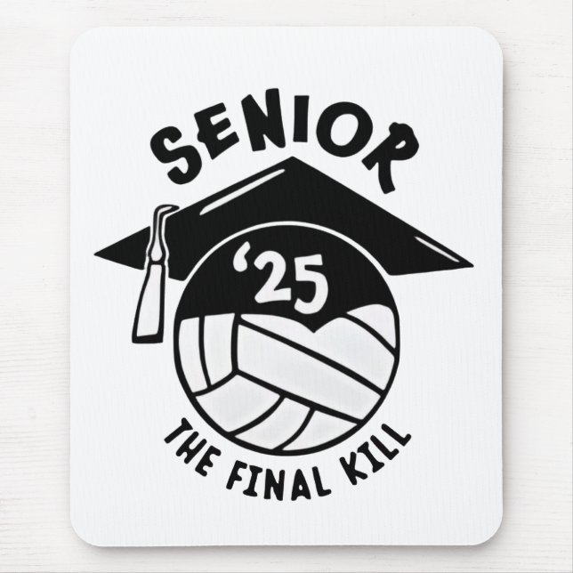 Senior 2025 Volleyball-Abschluss Mousepad (Vorne)