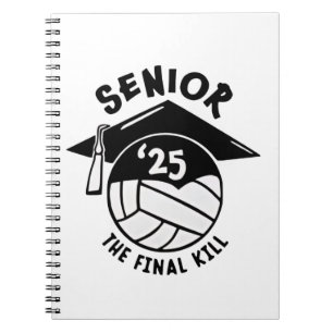 Senior 2025 Volleyball-Abschluss Notizblock