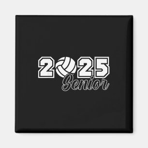 Senior 2025 Volleyball Mama High School Abschluss Magnet