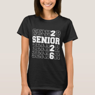 Senior 2026 Abschlussjahrgang 2026 High School Col T-Shirt