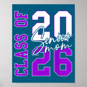 Senior 2026 Abschlussklasse 2026 Lila Abschluss 20 Poster