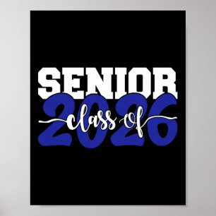 Senior 2026 Abschlussklasse 2026 Vintage Zurück zu Poster
