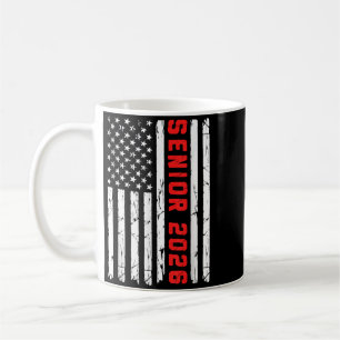 Senior 2026 Amerikanische Flagge USA Cl von 2026 Kaffeetasse