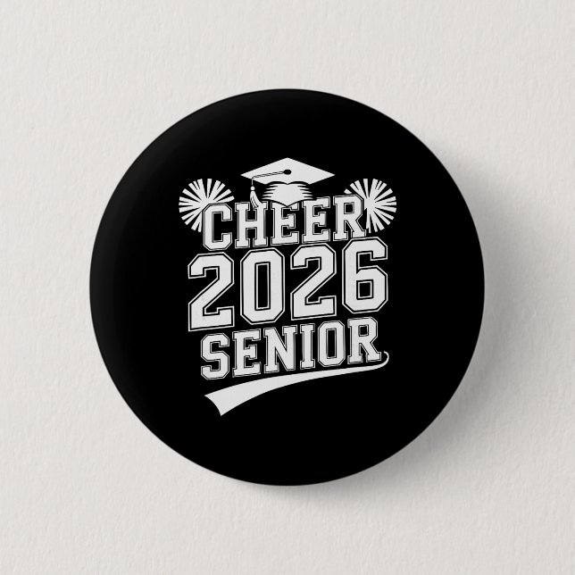 Senior 2026 Cheer Team Mom Abitur  Button (Vorderseite)