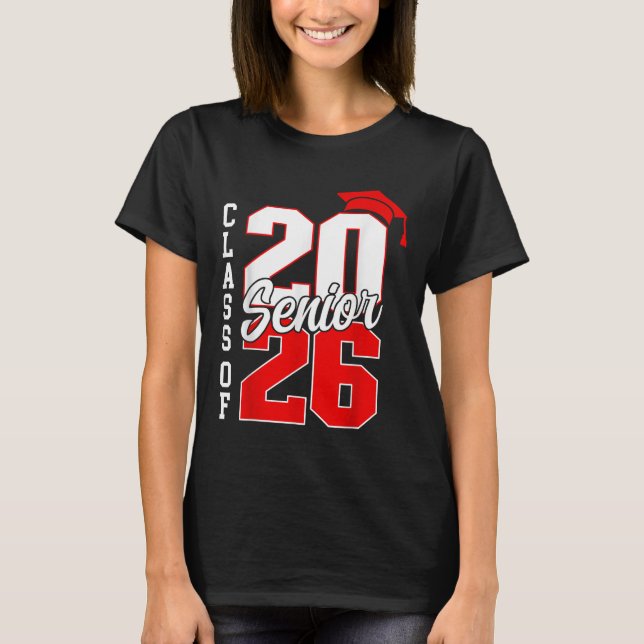 Senior 2026 Class of 2026 Retro Abschluss 2026 T-Shirt (Vorderseite)