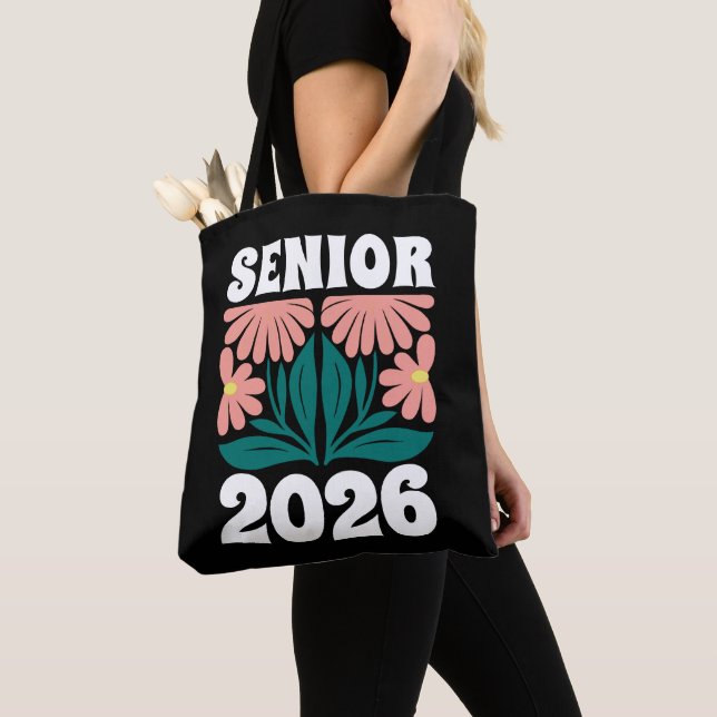 Senior 2026 Custom Retro Groovy Blume Abschluss (Von Nahem)