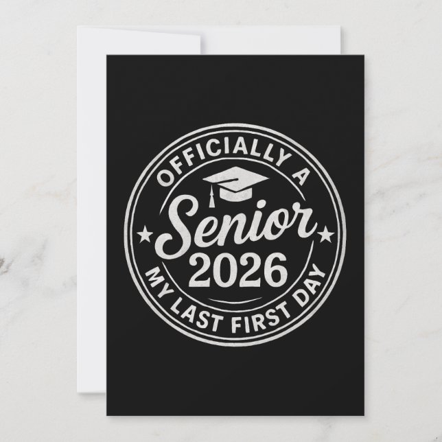 Senior 2026 First Day Briefmarke Einladung (Vorderseite)