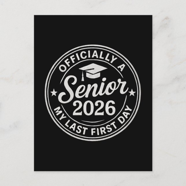 Senior 2026 First Day Briefmarke Postkarte (Vorderseite)