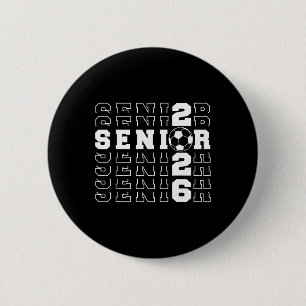 Senior 2026 Fußball Abiturienten Schule Abschluss  Button