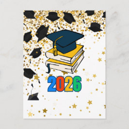Senior 2026 Graduation Graphic - Educational Feiertagspostkarte