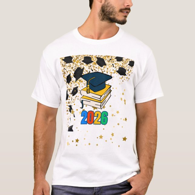 Senior 2026 Graduation Graphic - Educational  T-Shirt (Vorderseite)