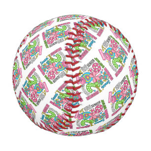 Senior 2026 Groovy Baseball Erinnerungsstück