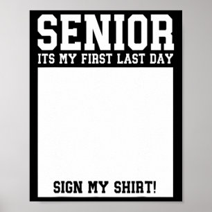 Senior 2026 Letzter erster Schultag Senior Zurück Poster