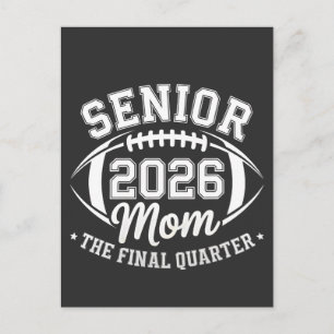 Senior 2026 Mama The Final Quarter Ankündigungspostkarte
