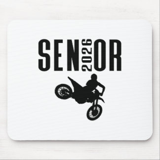 Senior 2026 Motocross Silhouette Design Abschlussj Mousepad