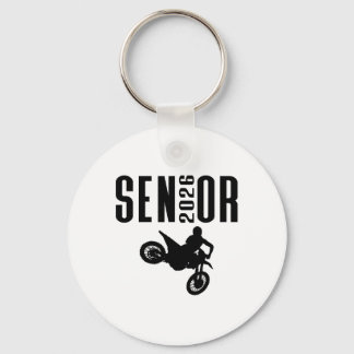 Senior 2026 Motocross Silhouette Design Cl Von 26 Schlüsselanhänger