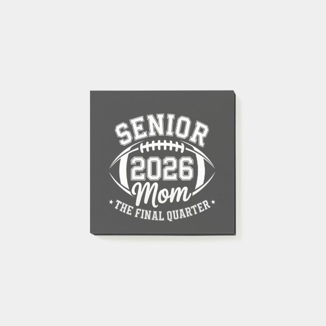 Senior 2026 Mutter Das letzte Viertel Post-it Klebezettel (Vorderseite)