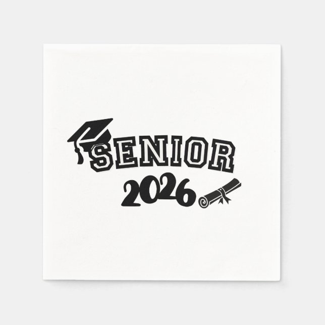 Senior 2026 Paper Napkin Serviette (Vorderseite)