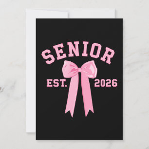 Senior 2026 Rosa Schleife Einladung