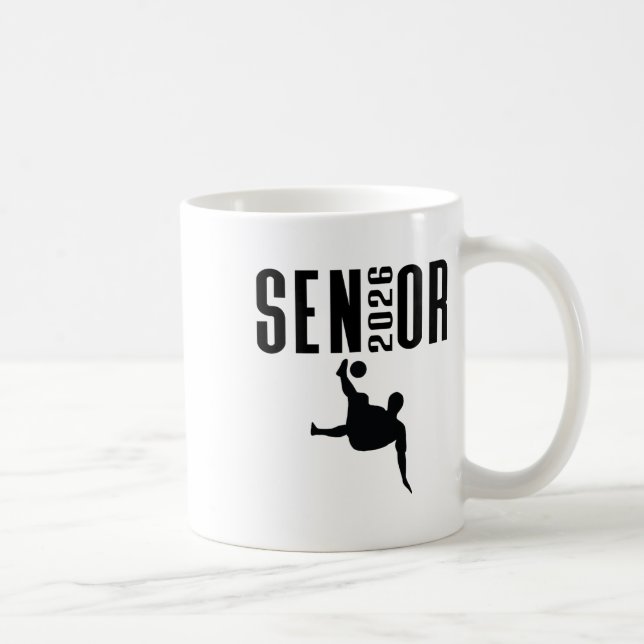 Senior 2026 Soccer Silhouette Design Cl Of 26  Kaffeetasse (Rechts)