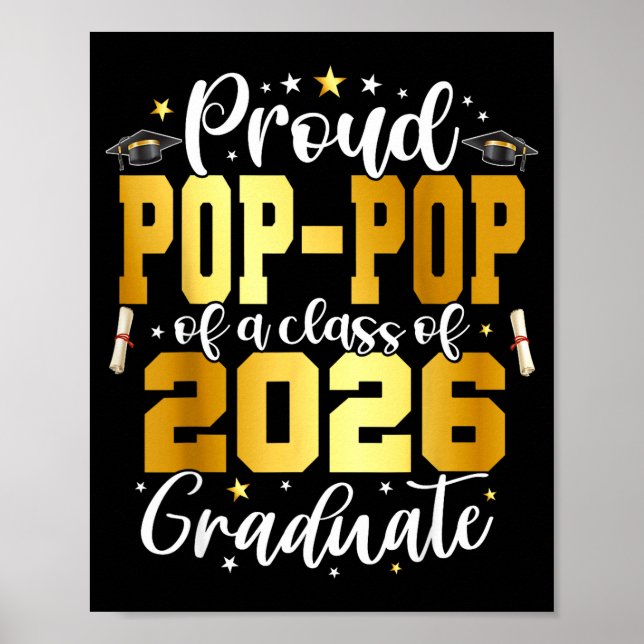 Senior 2026 stolzer Opa eines Absolventen der Klas Poster (Vorne)