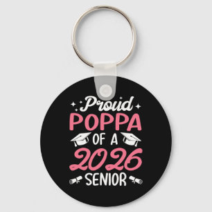 Senior 2026 Stolzer Poppa eines Senior-Absolventen Schlüsselanhänger