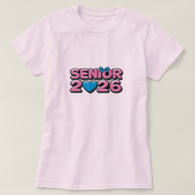 Senior 2026 T - Shirt - Abschluss Class of 2026 T- (Design vorne)