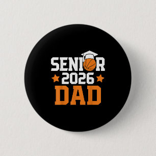 Senior 2026 Vater Basketball Lover Porud Pater Gra Button