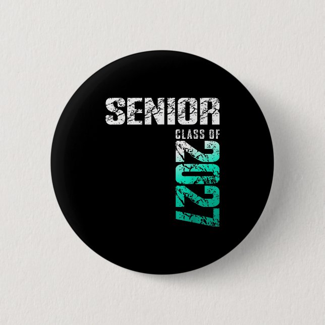 Senior 2027 Abschlussklasse 2027 Abschluss  Button (Vorderseite)